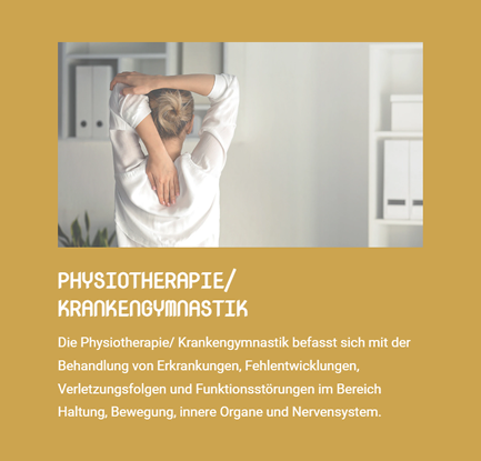 Physiotherapie Krankengymnastik in 63674 Altenstadt